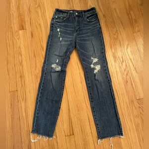 Anthropologie Pilcro The Vintage Straight Jeans Sz 26 Small